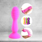 Dr. Love 2 Boğumlu Plug Dildo Yeni Başlayanlar Için Ideal Pembe Plug
