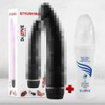 Dr. Love Anal Ve Vajinal Kullanım Için Titreşimli Silikon Vibratör Zenci + Dr. Love - 1