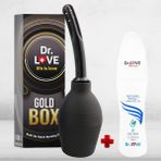 Dr. Love Cinsel Ilişki Öncesi Anal Kanal Temizleme Pompası + Dr. Love Et-01-Black-01 - yok