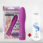 Dr. Love Güçlü Titreşimli Mini Vibratör Pırlanta Desenli Mor + Dr. Love