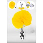 Dr. Love Metal Anal Plug Ponpon Sarı