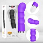 Dr. Love Mor Boğum Tasarımlı Su Geçirmez 17CM Titreşimli Vibratör Dildo