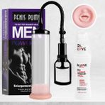 Dr. Love Penis Pump Men Güçlü Vakumlu Penis Pompası + Oral Başlık
