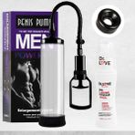 Dr. Love Penis Pump Men Güçlü Vakumlu Penis Pompası Silikon Başlıklı