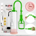 Dr. Love Penis Pump Men Güçlü Vakumlu Yeşil Penis Pompası + Oral Başlık - 1