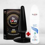 Dr. Love Plastik Siyah Anal Plug + Dr. Love - yok