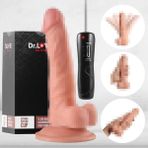 Dr. Love Titreşimli Gerçekçi Dildo Ten Rengi Vibratör - yok