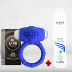 Dr. Love Titreşimli Slikon Süper Penis Halkası + Dr. Love