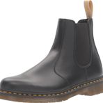 Dr. Martens Uniseks-Yetişkin 2976 Pürüzsüz Deri Çizme Chelsea, Siyah Felix Masaj, 5