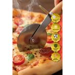 Dr.Maya Ahşap Saplı Pizza Kesici | Paslanmaz Çelik Bıçaklı, Pratik, Dayanıklı ve Ergonomik