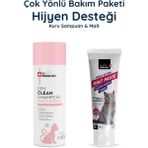 Dr. Nature's Kedi Kuru Şampuan + Malt Macunu Seti – Temizlik ve Sindirim Destek Paketi