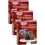 Dr. Oetker 3'lü Çikolata Parçaları Sepeti (Sütlü, Bitter, Bitter-Sütlü-Beyaz) - 210 gr