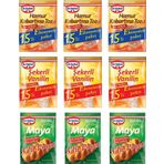 Dr.Oetker Kabartma Tozu 15 li + Vanilya 15 li + Maya 3 lü Ekonomik Paket