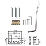 Dr Parts EBR2BK Siyah Tremolo Köprü