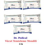 Dr. Pedical Vücut Temizleme Mendili 50 Adet -5'li - 5'Lİ