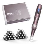 Dr.Pen A10 Profesyonel Kablosuz Mikro İğneli Kalem 22 İğneli Yedek Kartuş Makinesi Microneedle Mikro İğneli Kalem Cilt Bakımı için Ayarlanabilir EM4801KIT-EU