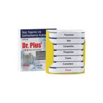 Dr Plus Dr. Plus Ilaç Hap Taşıma Ve Zamanlama Kutusu Haftalık 7x24-(RENK:SARI-BEYAZ)