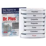 Dr. Plus Ilaç Hap Taşıma ve Zamanlama Kutusu Haftalık 7X24 cm RENK:BEYAZ - Şeffaf