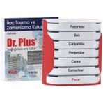 Dr. Plus Ilaç / Hap Taşıma ve Zamanlama Kutusu Haftalık 7X24 RENK:KARIŞIK - Şeffaf