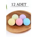 DR.RAİN 12 Lİ KÜÇÜK BOY KARIŞIK KOKULAR BANYO TOPU PEDİKÜR NEM BOMBASI PEDİKÜR TOPU BATH BOMB