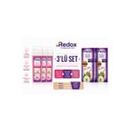 DR REDOX Dr. Redox Professional Care Roll-On Sir Ağda Pudralı Hassas Ciltler İçin 3'lü Ekonomik Set | 3 x 100 ml Ağda Kartuşu + 3 Paket Wax Strip Ağda Bezi + 3 Ahşap Spatula