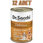 Dr. Sacchi 12x400 gr Tavuklu Hindili Köpek Konservesi