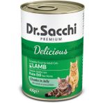 Dr.Sacchi 400 gr Kuzu Etli Kedi Konserve