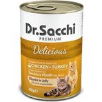 Dr. Sacchi 400 gr Tavuk Ve Hindili Yetişkin Kedi Konservesi