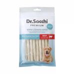 Dr.sacchi Beyaz Sığır Derisi Burgu Çubuk Köpek Ödülü 15'Li 110 Gr