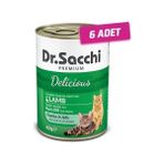 Dr.Sacchi Kuzu Etli Konserve Yetişkin 6x400 gr Kedi Maması