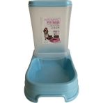 Dr.Sacchi Mavi 24x16x24 cm Dolum Hazneli Plastik Mama Kabı