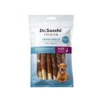 Dr.sacchi Premium Ördek Sargılı Beyaz Sığır Derisi Çubuk Tahılsız Köpek Ödülü 5" 9-11 gr 10'lu - Altın - Option-1