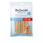 Dr.sacchi Premium Sığır Etli Doğal Sığır Derisi Burgu Çubuk Tahılsız Köpek Ödülü 5'' 15'Li 110 Gr