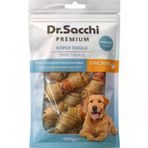 Dr.Sacchi Premium Tavuk Sargılı Sığır Derisi Doğal Düğüm Kemik Tahılsız Köpek Ödülü 8 Li 100 Gr