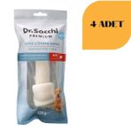 Dr. Sacchi Sığır Derisi Sütlü Düğüm Kemik Köpek Ödülü 130 g x 4 Adet