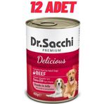 Dr.Sacchi Sığır Etli 12x400 gr Köpek Konservesi