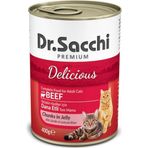 Dr.Sacchi Sığır Etli 24x400 gr Kedi Konservesi