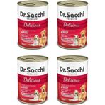 Dr.Sacchi Sığır Etli 4x400 gr Yetişkin Konserve Köpek Maması