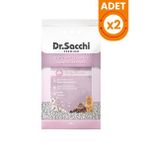 Dr.Sacchi Süper Emici Bebek Pudralı 2x10 lt Topaklanan Bentonit Doğal Kedi Kumu