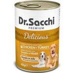 Dr.Sacchi Tavuk ve Hindi Etli Yetişkin 400 gr Konserve Köpek Maması