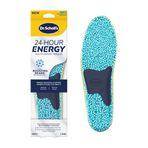 Dr. Scholl's® 24 Saat Enerji Çok Amaçlı Tabanlık, Her Adımda Enerji Verir, Ayak Basıncını Azaltır ve Yorgun Ağrılı Ayaklar, Hafızalı Köpük ve Jel Ekleme, Erkek Ayakkabı Boyutu 8-14, 1 Çift
