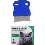 Dr. Sed Terminatör Kedi Parazit Tarağı + Maxi Cat Drops Kediler Için Deri Ense Ürünü 5x1 gr