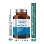 DR ŞEN Immunor Probiyotik Kolajen Tip II Beta Glukan C Vitamini Çinko Selenyum Kara Mürver 60 Kapsül