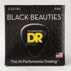 DR Strings Akustik Gitar Telleri, Siyah Güzeller - Siyah Kaplamalı, 11-50