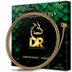 DR Strings DRAGON SKIN+ - Kaplamalı Fosfor Bronz Akustik Gitar Telleri - DAP-10 - Rahat His ve Uzun Ömürlü Üstün Ses: Ekstra Hafif 10-48