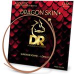 DR Strings DRAGON SKIN+ - Kaplamalı Fosfor Bronz Akustik Gitar Telleri - DAP-13 - Rahat Hissi ve Uzun Ömürlü Üstün Ses: Orta 13-56