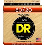 DR Strings HA-11 Hi-Beam 80/20 Bronz Akustik Gitar Telleri, 11-50