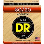 DR Strings HA-12 Hi-Beam 80/20 Pirinç Akustik Gitar Telleri, 12-54
