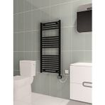 DRAD Bella Elektrikli Havlupan G:50 Cm Y:112 Cm Eht-dc Elektronik Termostat Siyah