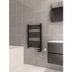 DRAD Bella Elektrikli Havlupan G:50 Cm Y:77 Cm Eht-lc Elektronik Termostat Siyah